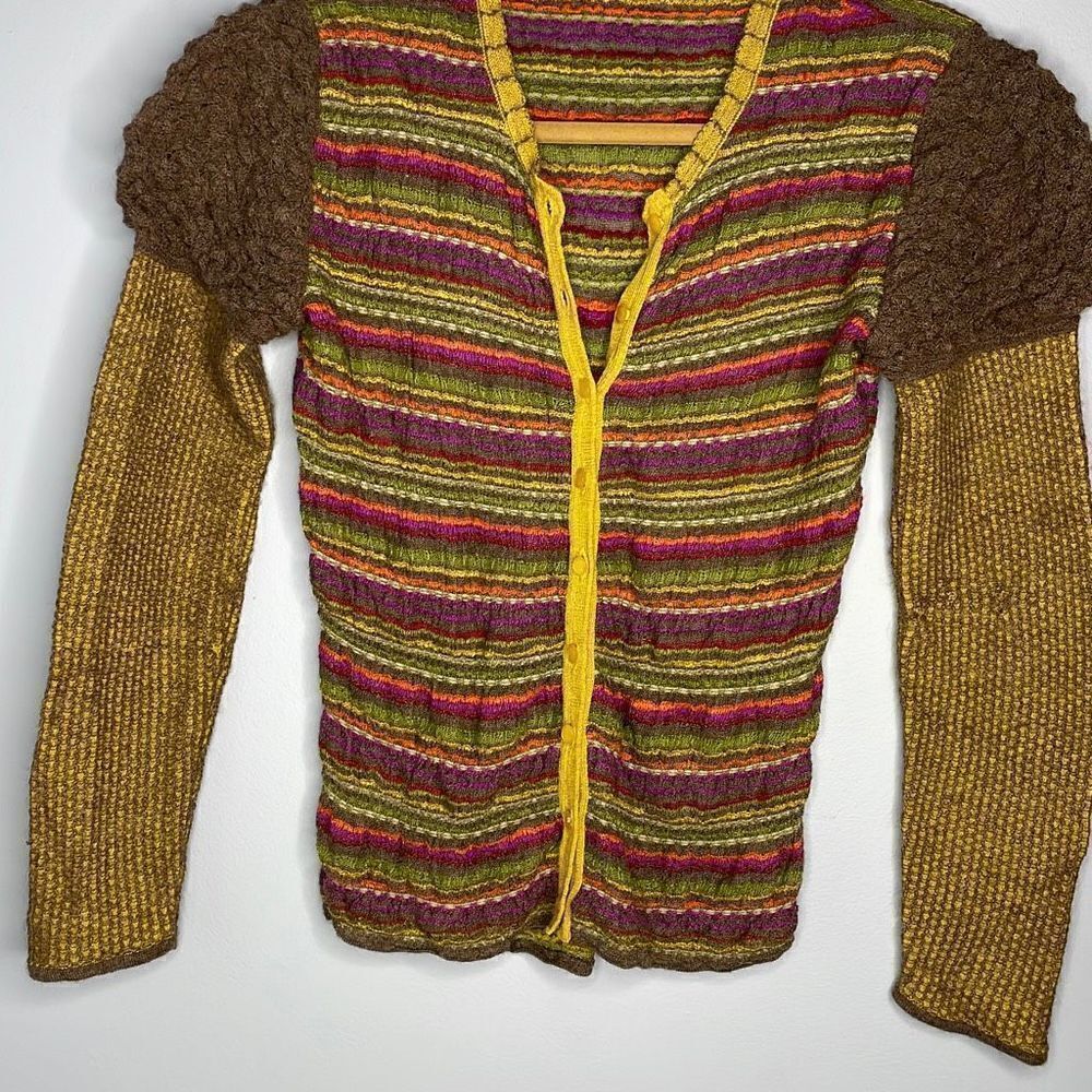 SOL Alpaca cardigan Sweater Shirt XS